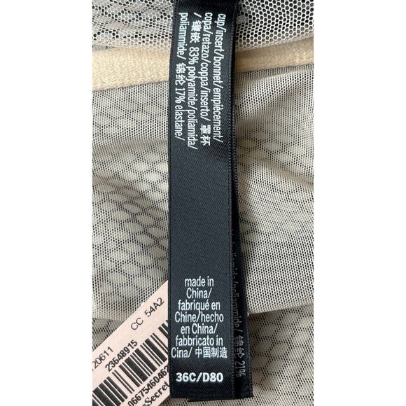 1-56 VICTORIA'S SECRET x BALMAIN Bra Bustier Black 36C - Picture 10 of 11